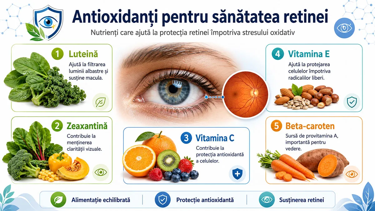 Antioxidanții și retina: cum contribuie la protejarea vederii?