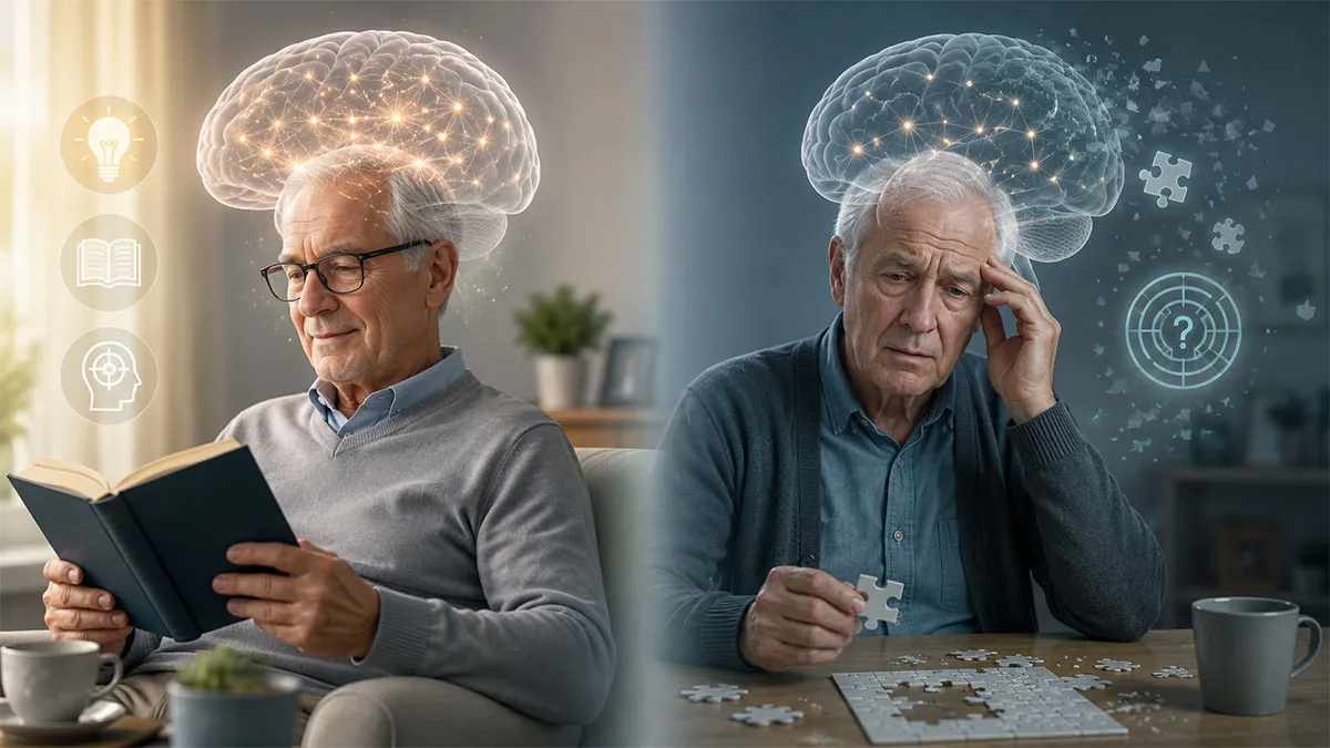 Îmbătrânirea normală a creierului versus declinul cognitiv