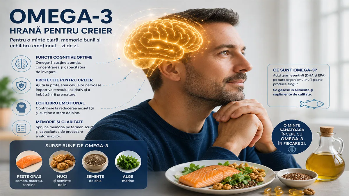 Omega-3 și sănătatea creierului: ce spun studiile?