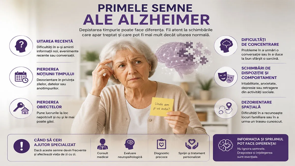 Primele semne ale bolii Alzheimer: cum recunoști simptomele timpurii?