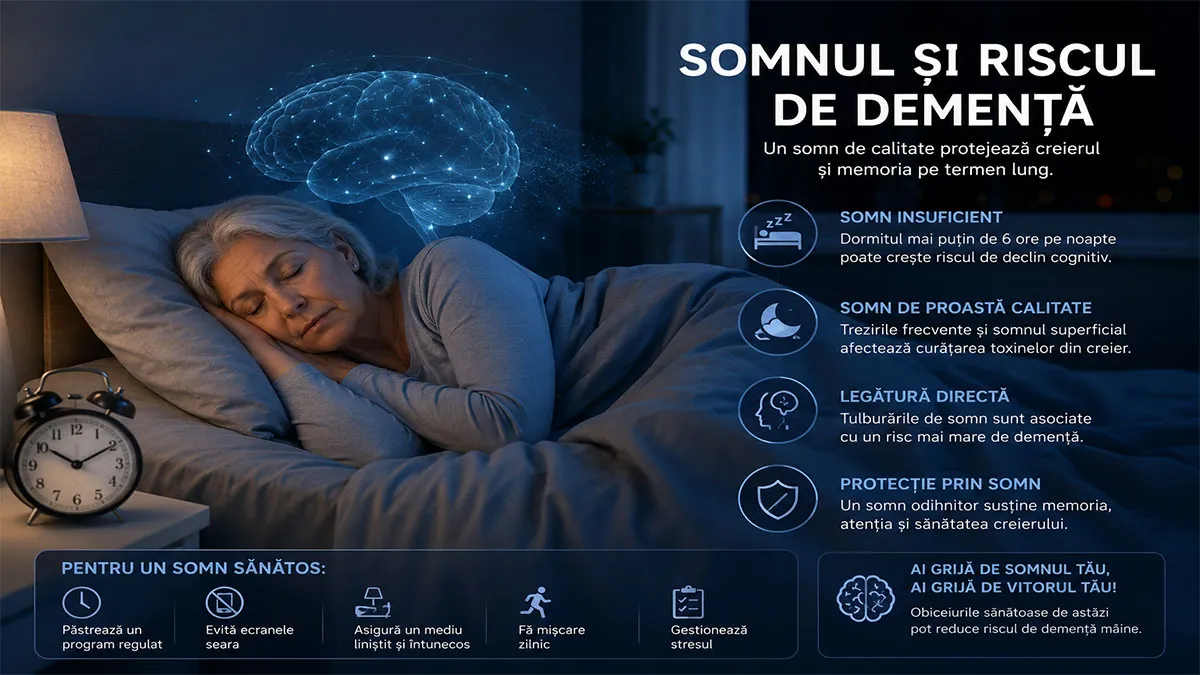 Somnul și riscul de demență: există o legătură?