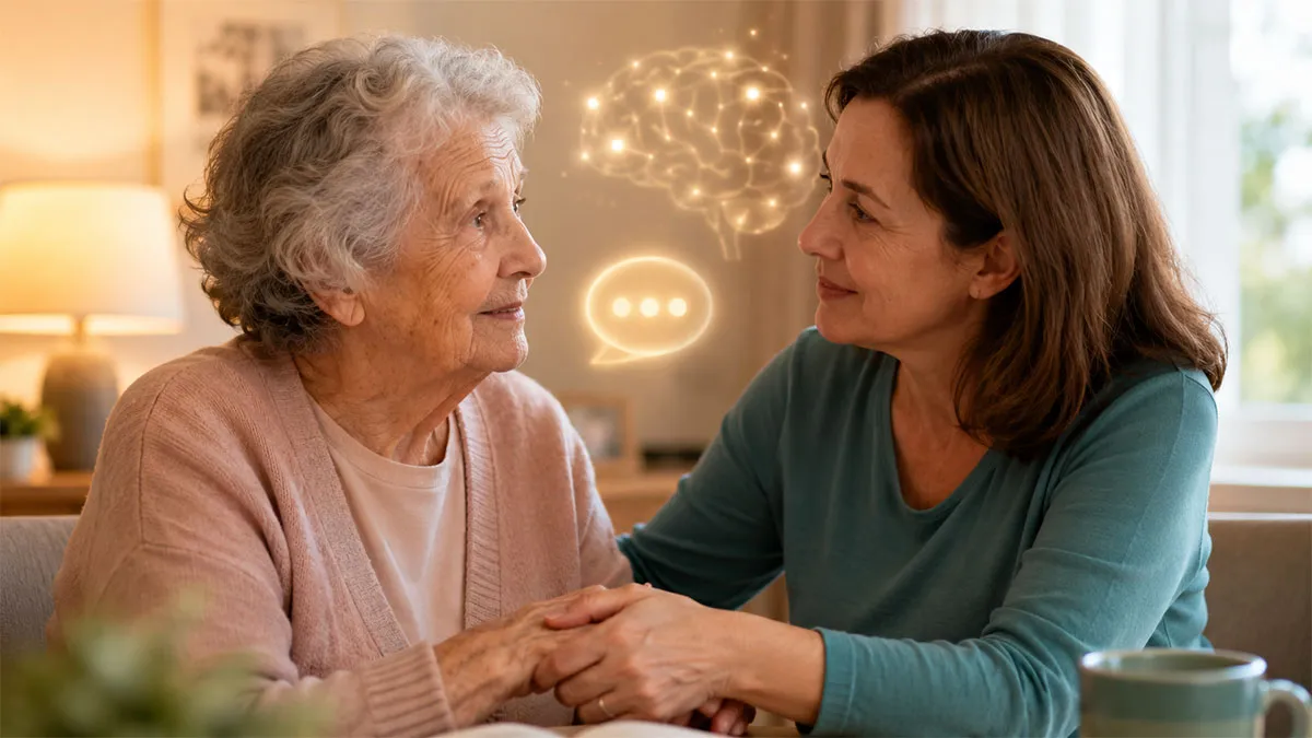 Cum comunici cu o persoană cu Alzheimer? Sfaturi utile pentru familie și îngrijitori