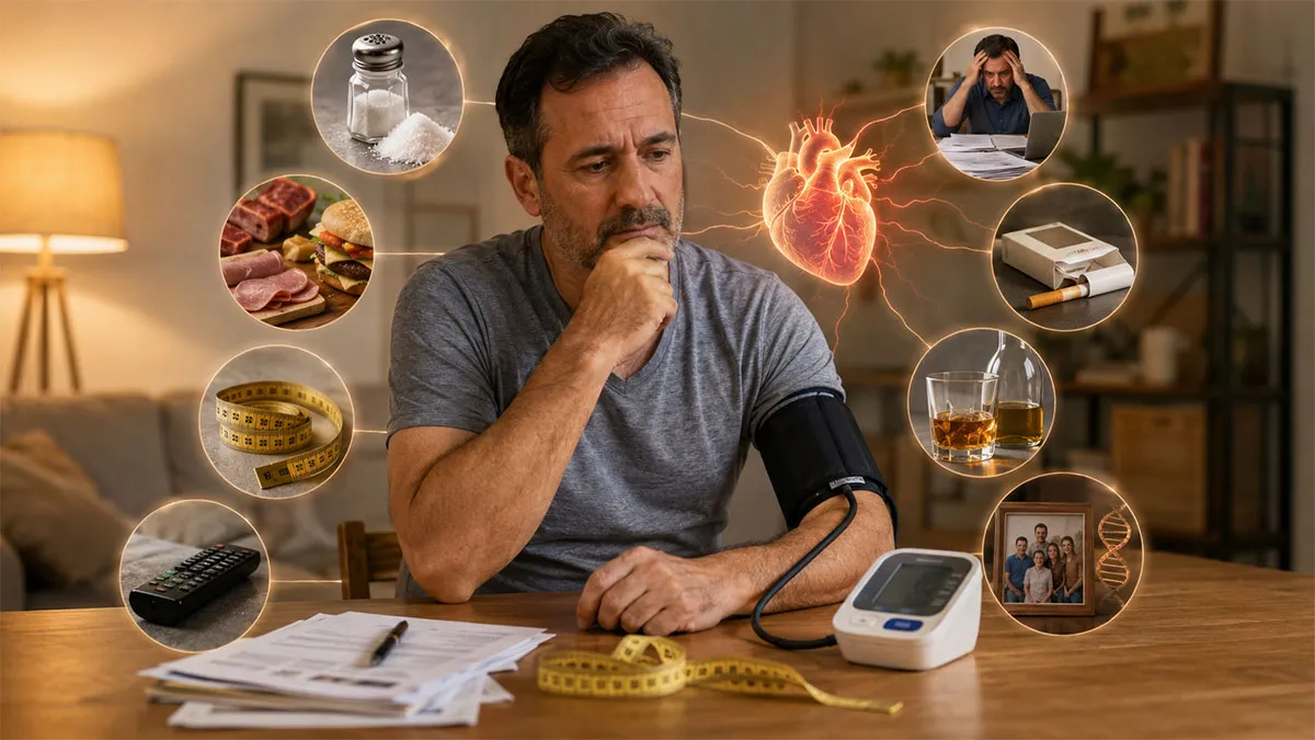 De ce apare hipertensiunea arterială? Principalele cauze și factori de risc