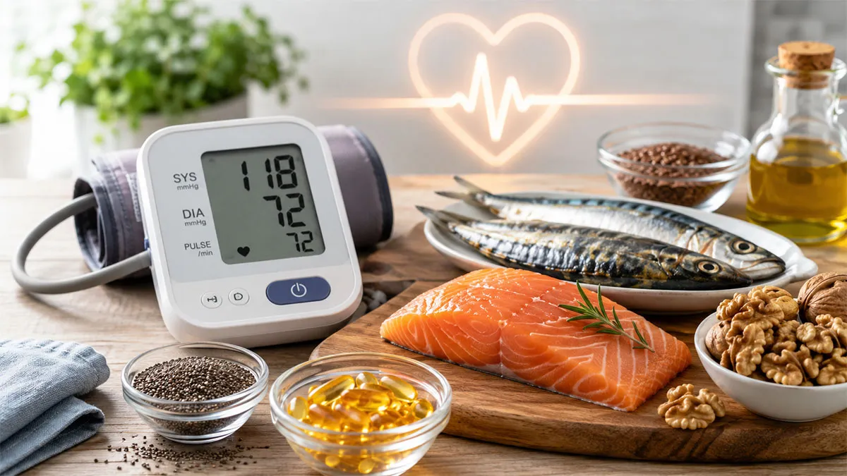 Omega-3 și tensiunea arterială: poate contribui la menținerea sănătății cardiovasculare?