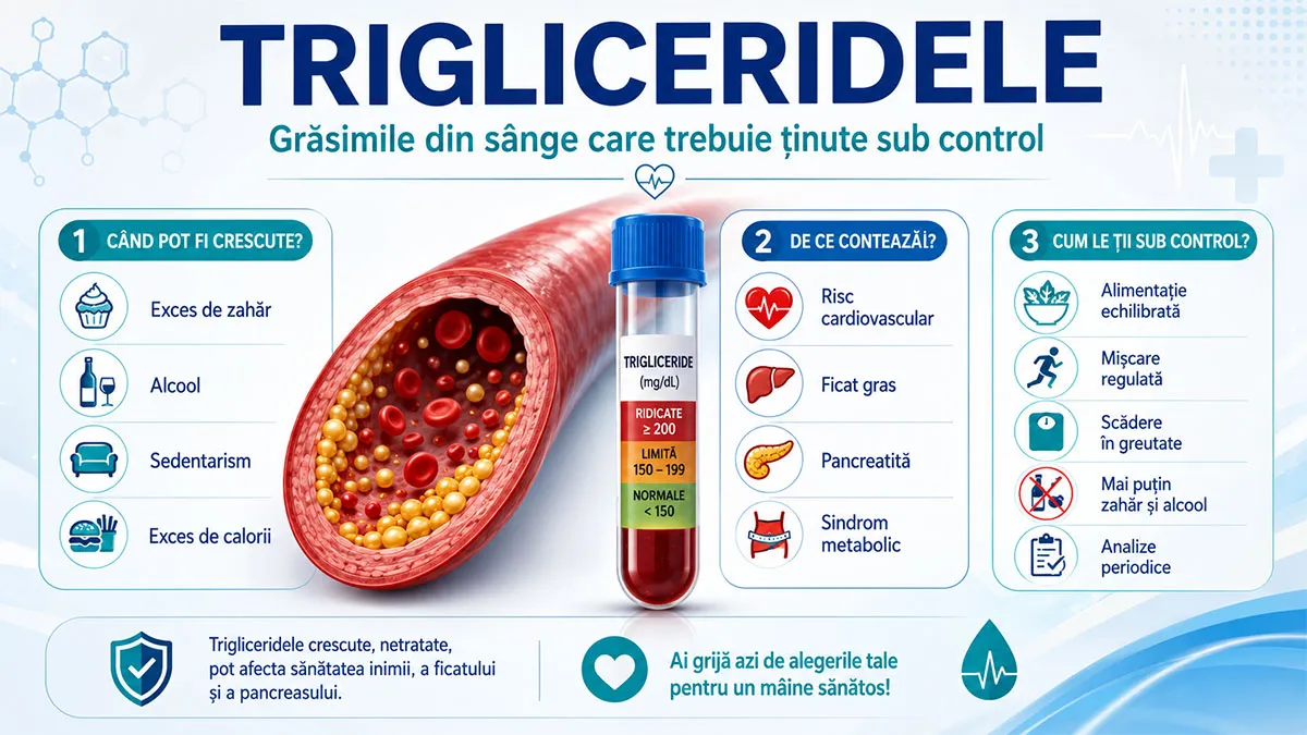 Ce sunt trigliceridele? Cauze, valori normale și riscurile unui nivel crescut