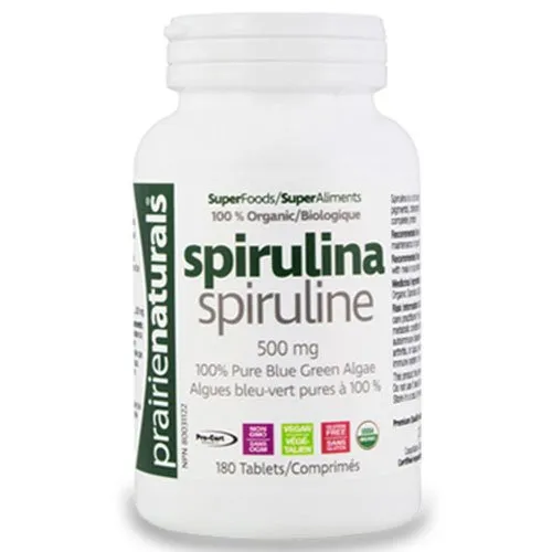 Spirulina biologica 500 mg 180 comprimate