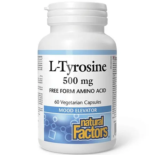 L-Tirozina Natural Factors 500 mg 60 capsule vegetale