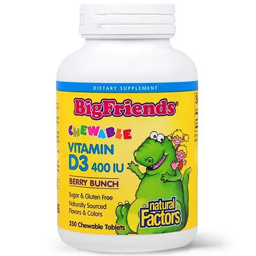 Vitamina D3 masticabila pentru copii 400 UI 250 tablete