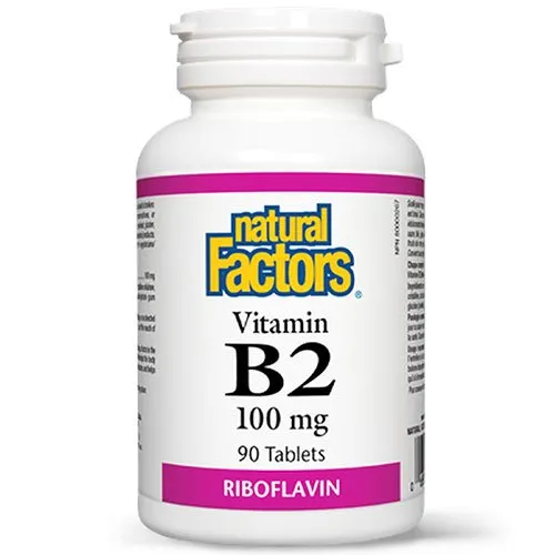 Vitamina B2 – Riboflavina – 100 mg 90 tablete